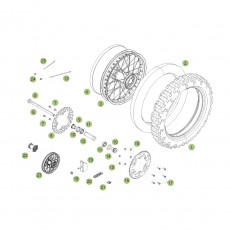 Beta RR450 Cross Country 12 Hinterrad