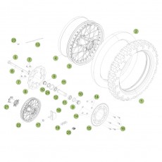 Beta RR450 Racing 14 Hinterrad