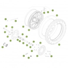 Beta RR480 Racing 15 Hinterrad