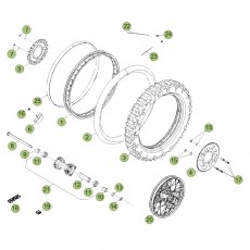 Beta RR50 14 Hinterrad