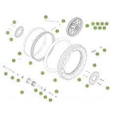 Beta RR50 15 Hinterrad