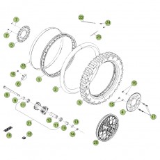 Beta RR50 Factory 14 Hinterrad 1