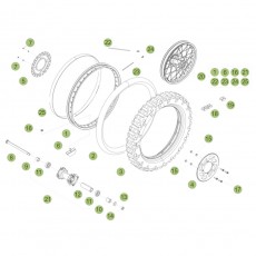 Beta RR50 Factory 15 Hinterrad