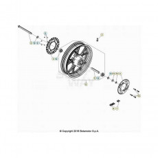 Beta RR50 Street 21 Hinterrad