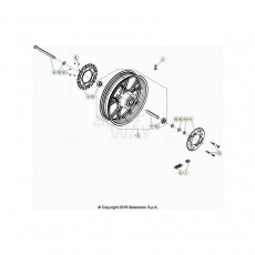 Beta RR50 Motard 24 Hinterrad