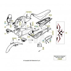 Beta Alp 200 24 Verkleidung/Sitzbank/Tank