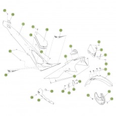 Beta  EVO125 Factory 13 Verkleidung/Sitzbank/Tank 1