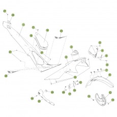 Beta  EVO125 Factory 14 Verkleidung/Sitzbank/Tank 1