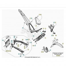 Beta  EVO125 Factory 23 Verkleidung/Sitzbank/Tank 1