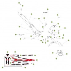 Beta EVO250 4T 11 Verkleidung/Sitzbank/Tank