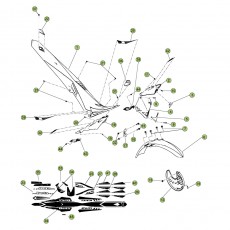 Beta EVO290 10 Verkleidung/Sitzbank/Tank
