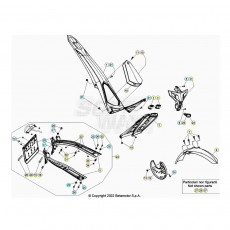Beta EVO300 2T 25 Verkleidung/Sitzbank/Tank 1