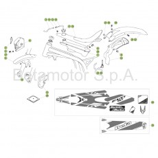Beta EVO80 17 Verkleidung/Sitzbank/Tank