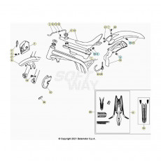 Beta EVO80 Senior 22 Verkleidung/Sitzbank/Tank