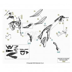 Beta RR125 23 Verkleidung/Sitzbank/Tank 1