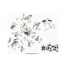 Beta RR125 LC 20 Verkleidung/Sitzbank/Tank