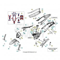 Beta RR125 LC R 25 Verkleidung/Sitzbank/Tank