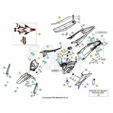 Beta RR125 LC T 25 Verkleidung/Sitzbank/Tank