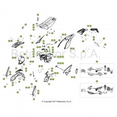 Beta RR125LC 4T 18 Verkleidung/Sitzbank/Tank