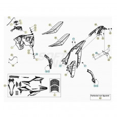 Beta RR125RC 20 Verkleidung/Sitzbank/Tank 1