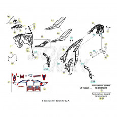 Beta RR125RC 25 Verkleidung/Sitzbank/Tank 1