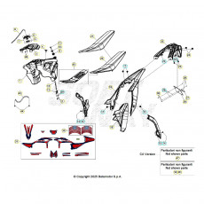 Beta RR125RC 26 Verkleidung/Sitzbank/Tank 1