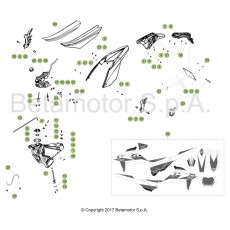 Beta RR250 18 Verkleidung/Sitzbank/Tank 1