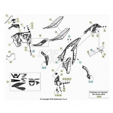 Beta RR250 23 Verkleidung/Sitzbank/Tank 1