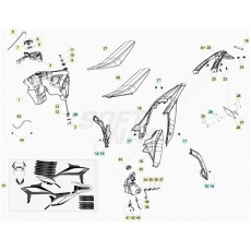 Beta RR250 20 Verkleidung/Sitzbank/Tank 1