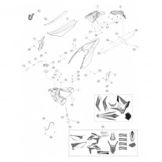 Beta RR350 14 Verkleidung - Sitzbank - Tank 1