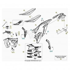 Beta RR350 21 Verkleidung/Sitzbank/Tank 1