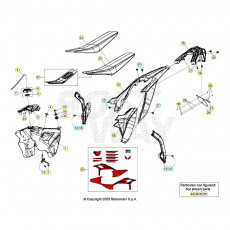 Beta RR350 26 Verkleidung/Sitzbank/Tank 1