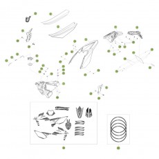 Beta RR350 Racing 16 Verkleidung/Sitzbank/Tank 1