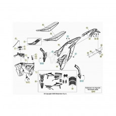 Beta RR350RC 21 4T Verkleidung/Sitzbank/Tank