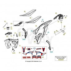 Beta RR350RC 25 4T Verkleidung/Sitzbank/Tank