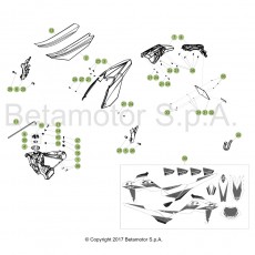 Beta RR390 4T 18 Verkleidung/Sitzbank/Tank 1