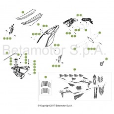 Beta RR390 Racing 18 Verkleidung/Sitzbank/Tank 1