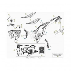 Beta RR390RC 20 4T Verkleidung/Sitzbank/Tank