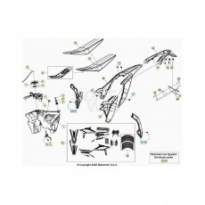 Beta RR390RC 21 4T Verkleidung/Sitzbank/Tank