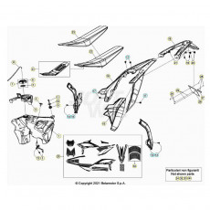 Beta RR390RC 22 4T Verkleidung/Sitzbank/Tank