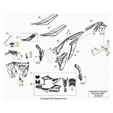 Beta RR430RC 22 4T Verkleidung/Sitzbank/Tank
