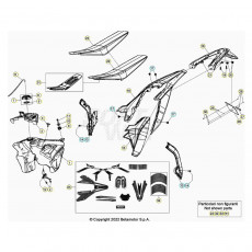 Beta RR430 Racing 23 Verkleidung/Sitzbank/Tank