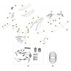 Beta RR430 Racing 16 Verkleidung/Sitzbank/Tank 1