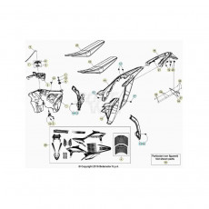 Beta RR430RC 20 4T Verkleidung/Sitzbank/Tank