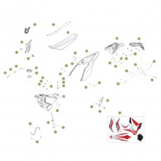 Beta RR450 Racing 14 Verkleidung/Sitzbank/Tank 1