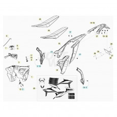 Beta RR480 20 Verkleidung/Sitzbank/Tank 1