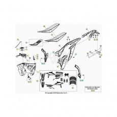 Beta RR480RC 21 4T Verkleidung/Sitzbank/Tank