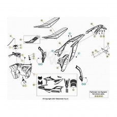 Beta RR480RC 22 4T Verkleidung/Sitzbank/Tank