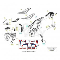 Beta RR480 Racing 25 Verkleidung/Sitzbank/Tank