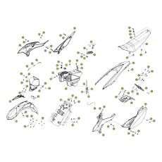 Beta RR50 Standard 13 Verkleidung/Sitzbank/Tank 1